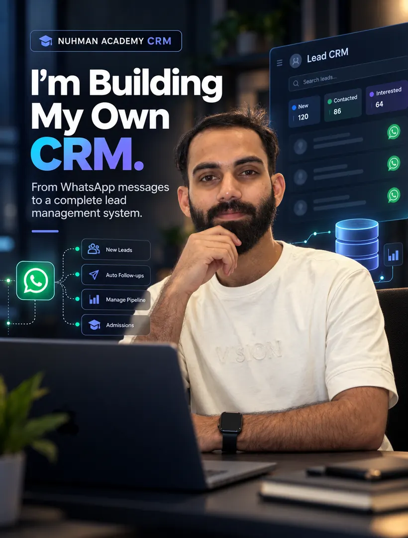 I'm building my own CRM.