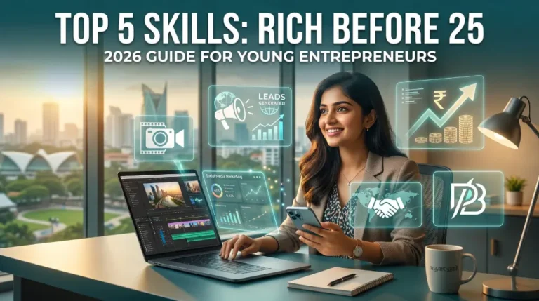 Top 5 Skills That Can Make You Rich Before 25 (2026 Guide for Young Entrepreneurs) skills to become rich before 25