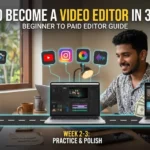 become a video editor in 30 days